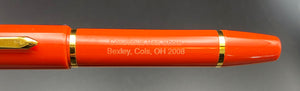 Bexley, Columbus Pen Show 2008, Orange Acrylic Fountain Pen