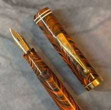 Load image into Gallery viewer, Waterman's No.7  Colourband Red Ripple Fountain Pen (Canada) - "Red"