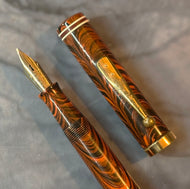 Waterman's No.7  Colourband Red Ripple Fountain Pen (Canada) - 