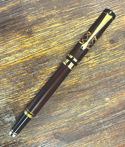 Handcrafted wooden fountain pen