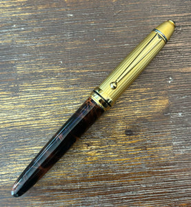 Brown marble acrylic fountain pen