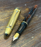 Brown marble acrylic fountain pen