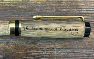 Handcrafted , Schooners-Wiscasset, Wood Fountain pens