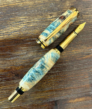 Load image into Gallery viewer, Handcrafted Wooden Pen, Blue