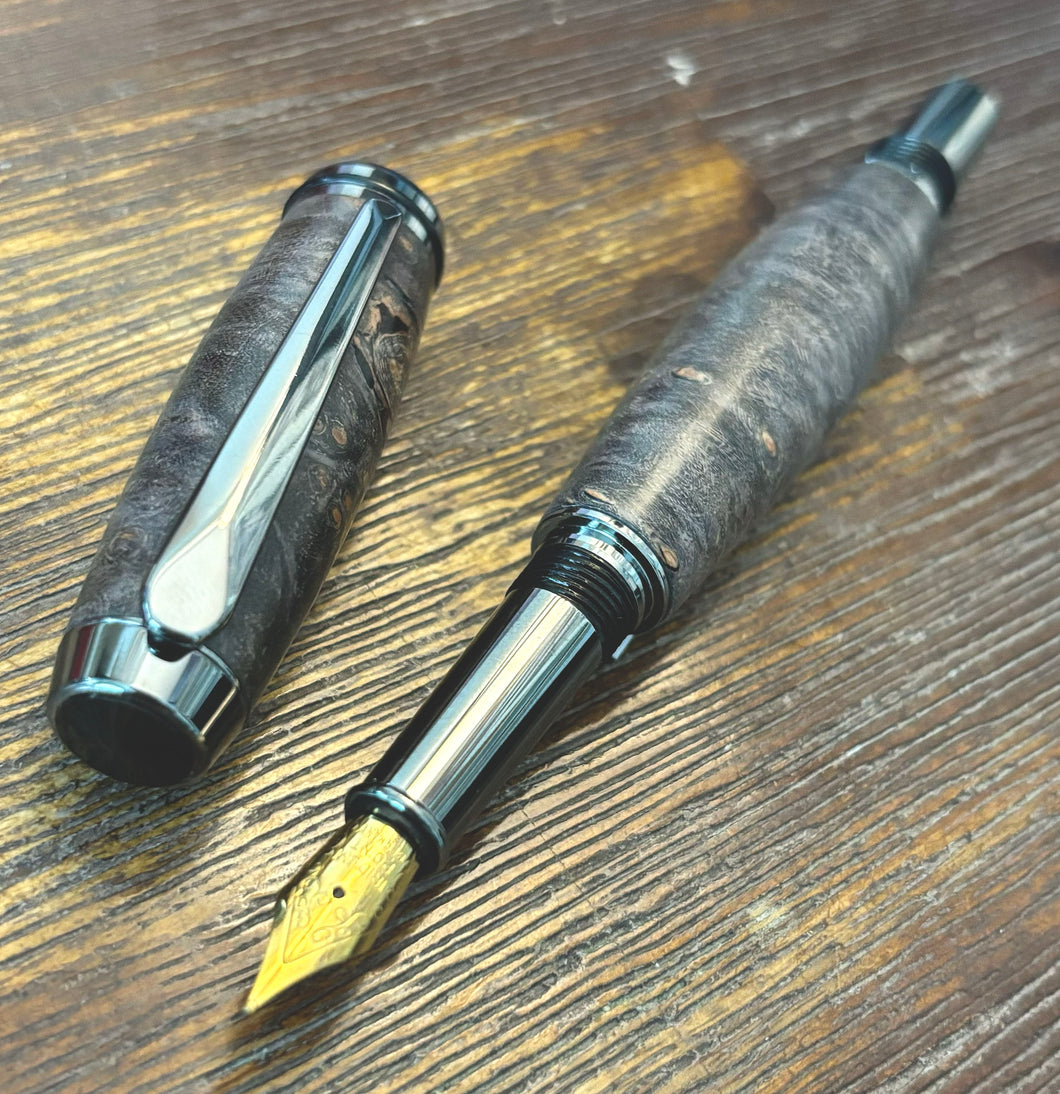 Handcrafted Maple Burl, Fountain Pen