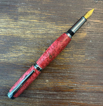 Load image into Gallery viewer, Handcrafted Red Wooden Fountain pen