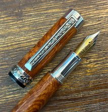 Load image into Gallery viewer, Handcrafted Cocobolo Wooden Fountain Pen