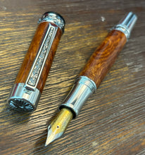 Load image into Gallery viewer, Handcrafted Cocobolo Wooden Fountain Pen