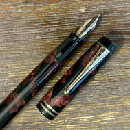 Parker Duofold, Junior De Luxe - Burgundy Marble