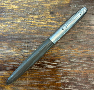 Parker 21 Grey barrel, steel cap