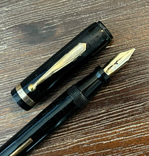 Load image into Gallery viewer, Black Lever-fill Fountain Pen