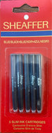 Vintage Sheaffer SLIM Skript cartridges Blue-Black