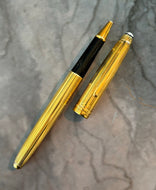 Montblanc Meisterstück 163 Rollerball Solitaire Gold-Plated,Pinstripe