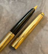 Parker 45 Insignia Fountain Pen - Parallel Lines, GT