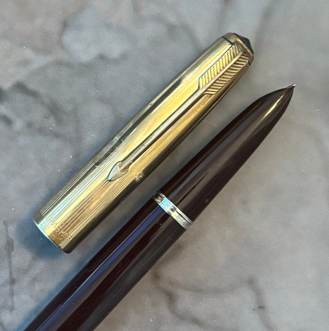 Parker 51 Aerometric, G/F Cap Burgundy barrel