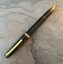 Load image into Gallery viewer, Namiki Falcon Fountain Pen - Black w Gold Trim