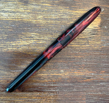 Load image into Gallery viewer, Handcrafted acrylic Red/Black marble