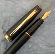Aurora , E20-P Black Resin Fountain Pen