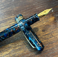 Leonardo Momento Magico Fountain Pen - Pietra Salata - Gold Trim