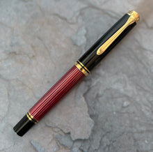 Load image into Gallery viewer, Pelikan Souveran Fountain Pen - M600 Black/Red