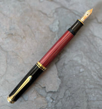 Load image into Gallery viewer, Pelikan Souveran Fountain Pen - M600 Black/Red