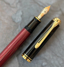 Load image into Gallery viewer, Pelikan Souveran Fountain Pen - M600 Black/Red