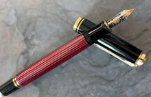Load image into Gallery viewer, Pelikan Souveran Fountain Pen - M600 Black/Red
