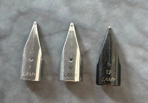 Lamy safari Steel & Black nibs
