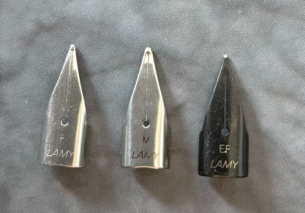 Lamy safari Steel & Black nibs