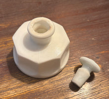 Load image into Gallery viewer, Inkwell, White "Milk Glass"