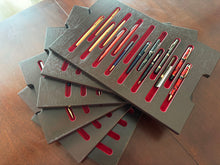Load image into Gallery viewer, Pen Collectors, Leather Briefcase 6 trays , hold 97 pens