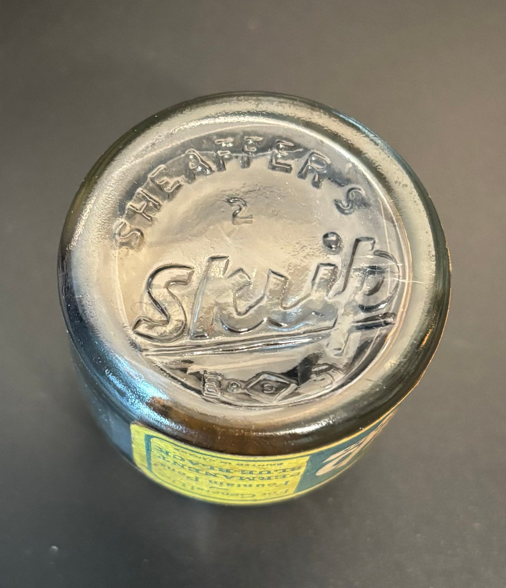 Sheaffer Script Ink Ink Bottle, Sheaffer Script, Blue Black, empty