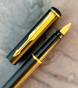 Parker 88 Rialto, fountain pen and Rollerball, black matte
