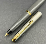 Parker 45, Brushed steel GT Dark Grey barrel