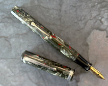 Load image into Gallery viewer, Waterman&#39;s 94, Lever-fill , Grey &amp; Red Pearl marble
