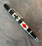 Playing card suits symbols pen