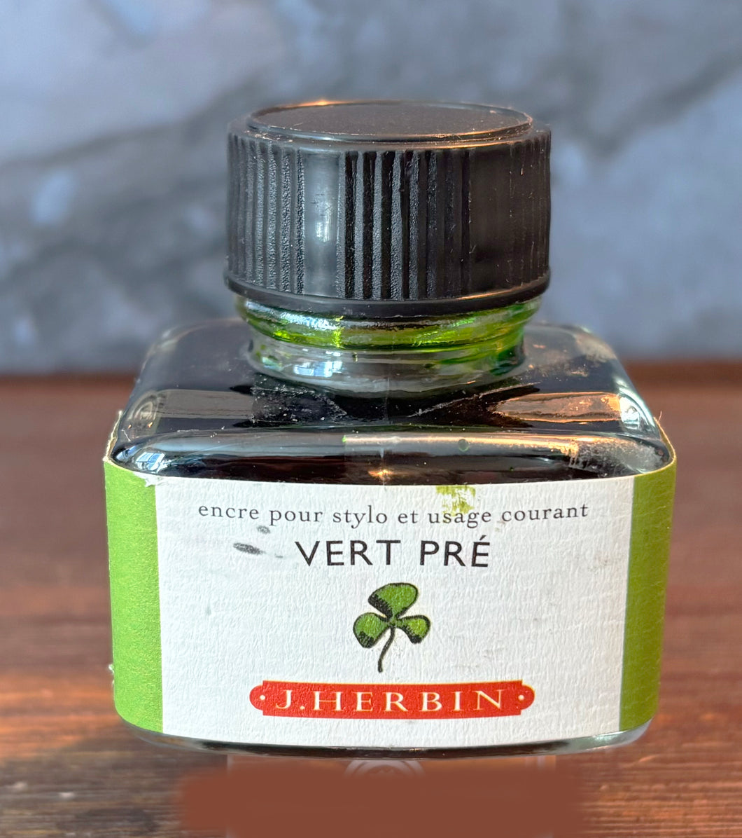 Ink Bottle,  J. Herbin Fountain Pen Ink 30ml Bottled Vert Pre