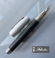 Delta Trend Y2K, Carbon fibre, Fountain Pen -