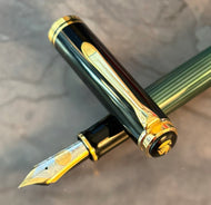 Pelikan Souverän M1000 Fountain Pen - Black-Green