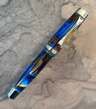 Load image into Gallery viewer, Levenger Plumpster Tides &quot;Blue &amp; Brown Swirl&quot;
