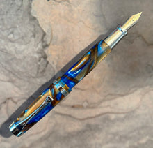 Load image into Gallery viewer, Levenger Plumpster Tides &quot;Blue &amp; Brown Swirl&quot;