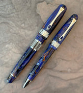 Monteverde Napa Fountain Pen and Ballpoint set, Blue marble