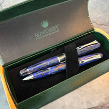 Load image into Gallery viewer, Monteverde Napa Fountain Pen and Ballpoint set, Blue marble