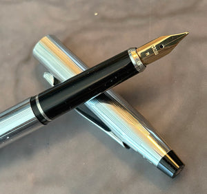 Cross Century Chrome Fountain Pen and Rollerball set