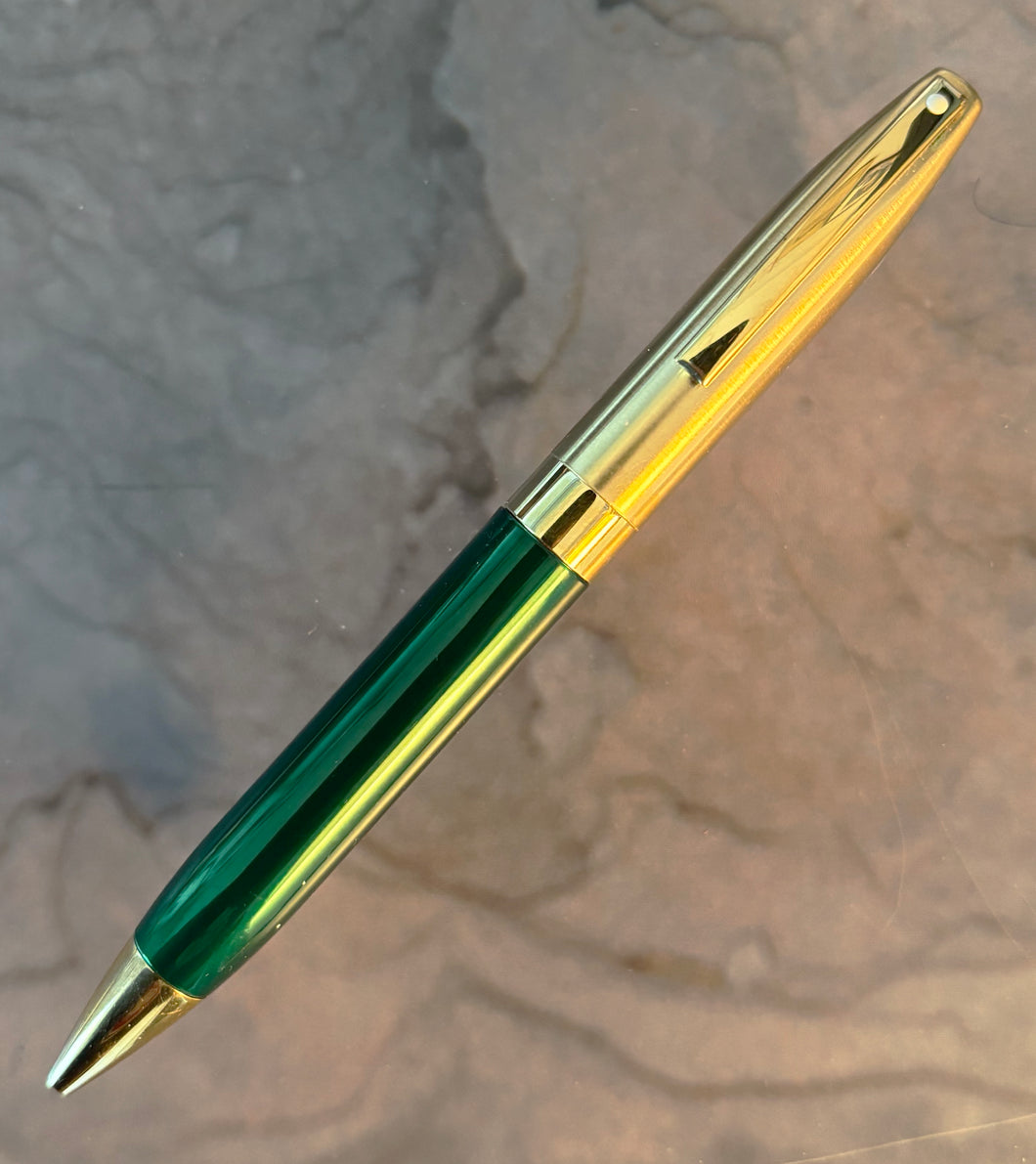Sheaffer Legacy 1 Ballpoint Pen - Green Lacque, Gold Cap and Trim