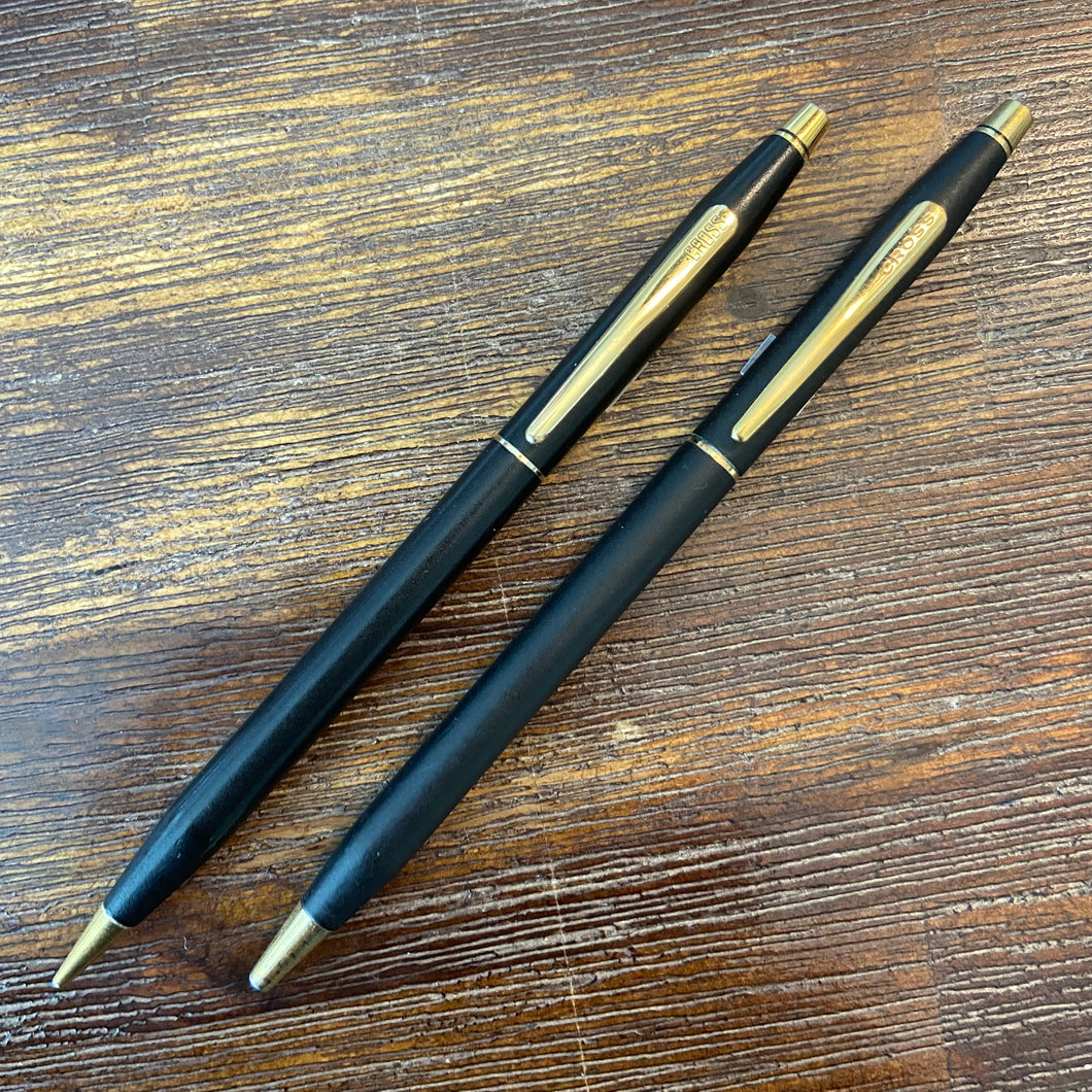 Cross Matte Black Century Ballpoint & Pencil 0.9mm, set