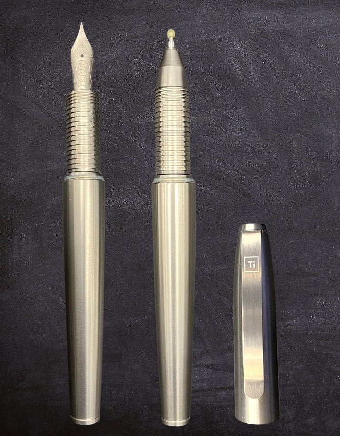 Ti Ultra 3-in-one Design – Fountain pen + Rollerball + Ballpoint pen.