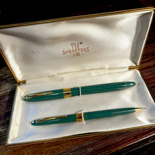 Load image into Gallery viewer, Sheaffer&#39;s Sage Green Statesman Snorkel set