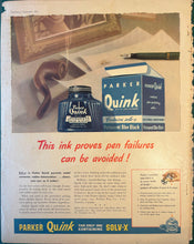Load image into Gallery viewer, Parker Quink, Chatelaine September 1945