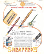 Sheaffer's Visulated, The Saturday Evening Post, February 6, 1937